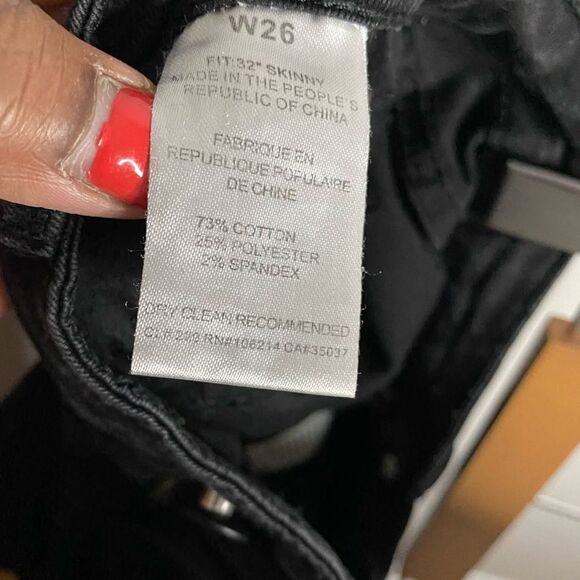 Else Women's Black Mid Rise Skinny Denim Jeans - Picture 8 of 9